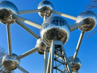 L'Atomium, construit à l'occasion de l'Exposition universelle de 1958. Bruxelles, Belgique