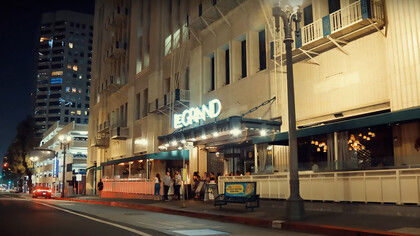 Entrance of Le Grand Restaurant, Los Angeles, United States