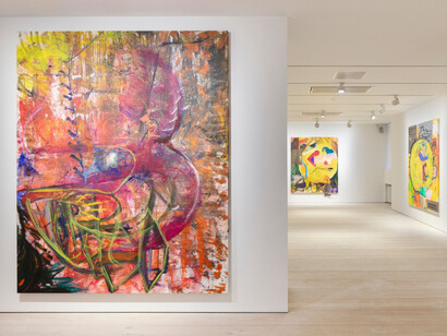 Kirsi Mikkola, Spin n' beam, exhibition view. Courtesy of Galerie Forsblom