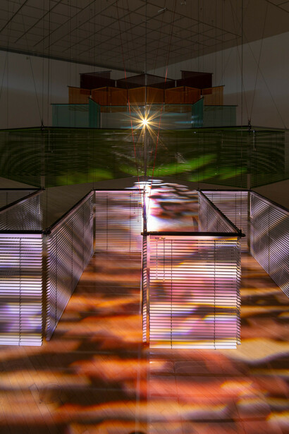 Haegue Yang, Star-crossed rendezvous, exhibition view. Courtesy of MOCA