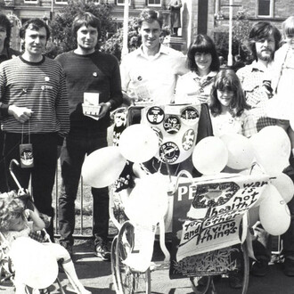 Campaign for Nuclear disarmament protest, Glasgow, c1980s. Courtesy of National Museums Scotland 