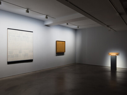 Heinz Mack, Installation view at Olivier Malingue, June 2018. Courtesy of Olivier Malingue Ltd. Photo: Plastiques Photography