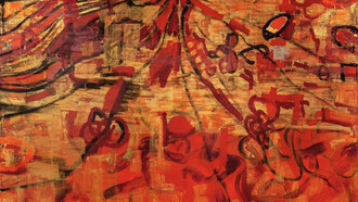 José Pablo Solís. Pintura acrílica (detalle), 2023