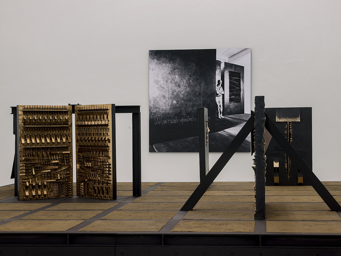 Allestimento mostra Arnaldo Pomodoro 2 progetti visionari, Milano, Fondazione Arnaldo Pomodoro, 30 novembre 2016 – 3 marzo 2017 © Dario Tettamanzi