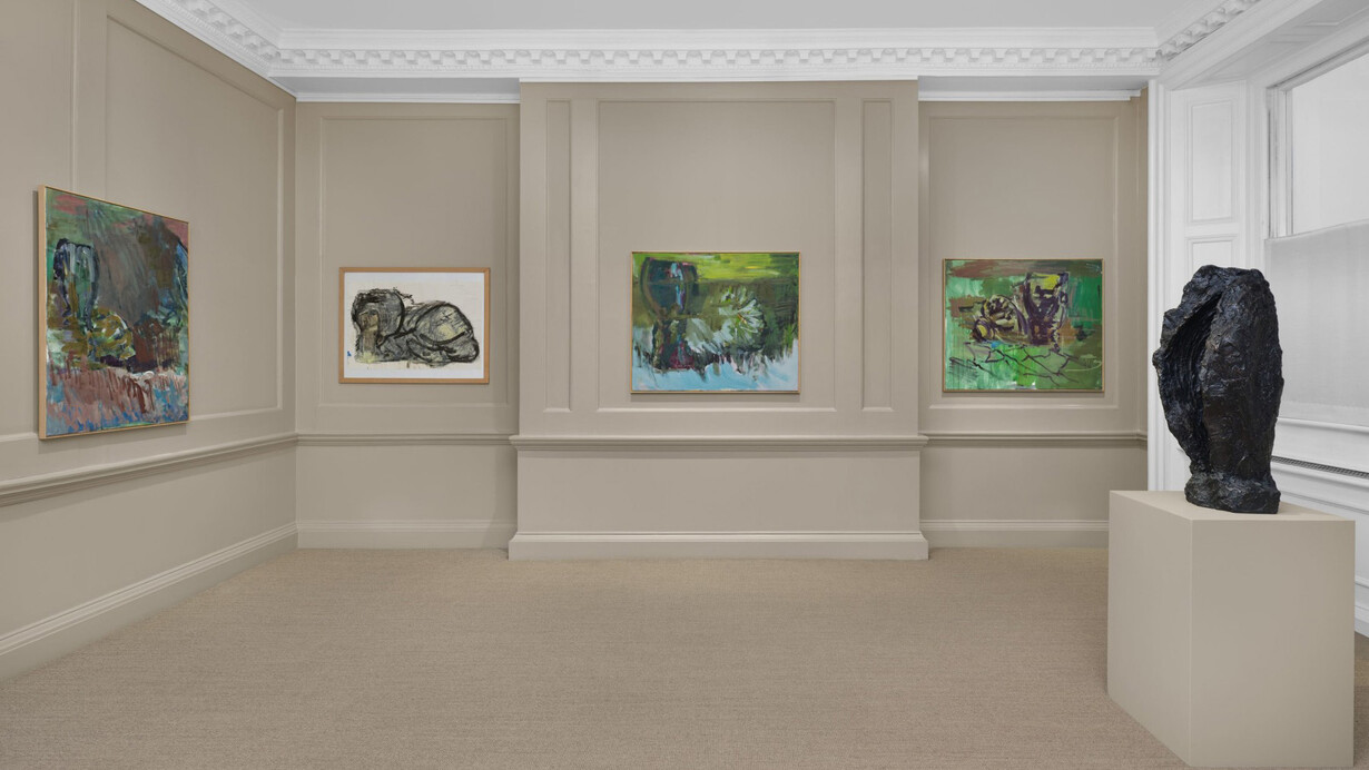 Per Kirkeby, Natures mortes, exhibition view. Courtesy of Michael Werner Gallery