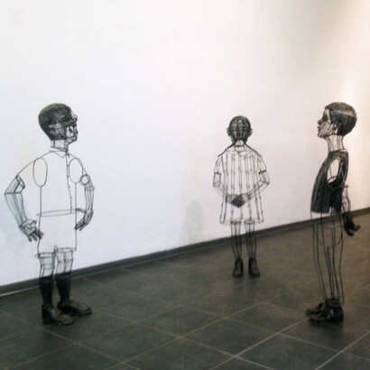 2013. Roberto Fanari, veduta della mostra presso lo Studio d’Arte Cannaviello