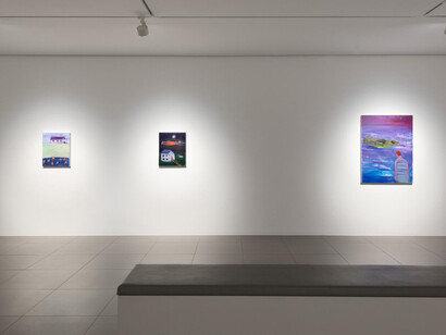 Katherine Bradford, Living a dream, exhibition view. Courtesy of Gallery Hyundai 