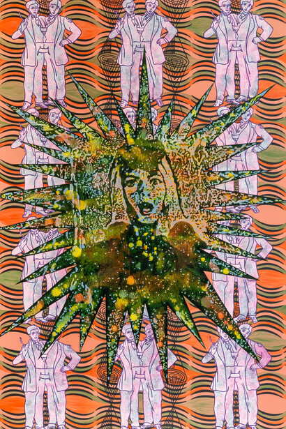 Carole Caroompas, Before and after Frankenstein: the woman who knew too much: spectre + emanation I, 1993. Courtesy of Anton Kern Gallery