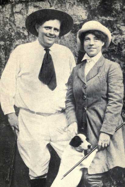Jack London e la moglie Charmian sei giorni prima della morte