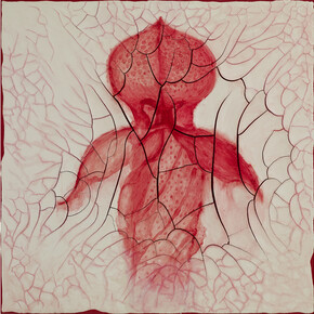 Adriana Varejão, Darlingtonia “misteriosa” ["Mysterious" Darlingtonia], 2012, oil and plaster on canvas, 99 x 99 cm, 39 x 39 in, Courtesy the Artist and Victoria Miro, London, © Adriana Varejão
