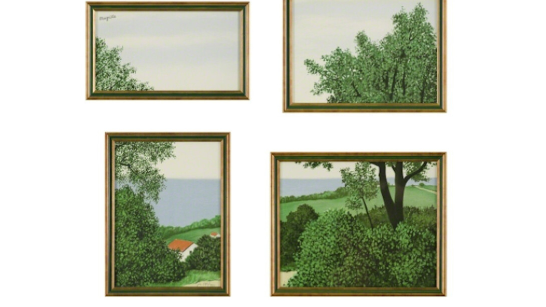 René Magritte, Paysage ou Profondeur de la Terre, 2004. Courtesy of Art Lithographies