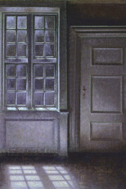 Vilhelm Hammershøi, Moonlight, Strandgade 30, c. 1900