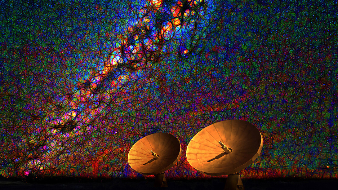 La Materia Oscura, immagine creata da Sergio Pessolano nel marzo del 2015

