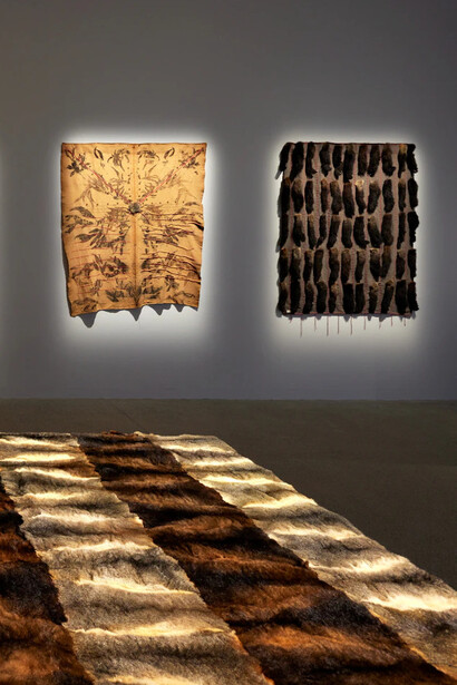 Juanita McLauchlan, Yilaa minyaminyabal maaru-ma-lda-y (soon everything will be healing), exhibition view. Courtesy of Art Gallery of NSW
