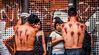Manifestación contra la represión en Chile