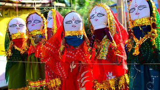Puppets at Tarnetar Fair-Gujarat © Anand Purohit