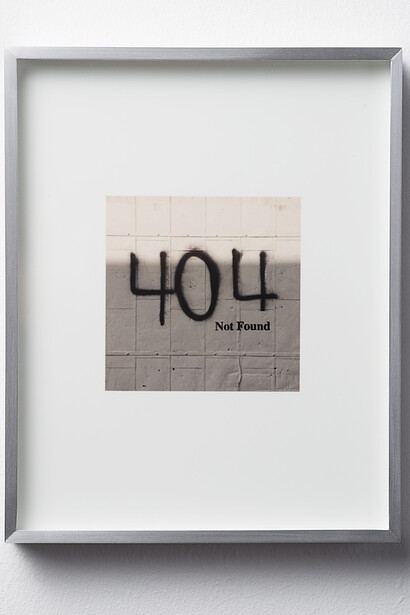Keith J.Varadi, 404 not found, 2015, Dye-sublimation print on aluminum in aluminum frame, 26.035 x 20.95 x 2.54 cm (in. 10 1⁄4x8 1⁄4x1 )