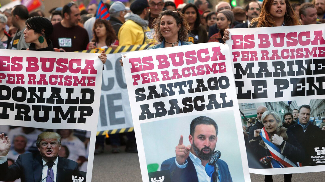 Protestas contra el racismo en Barcelona, España