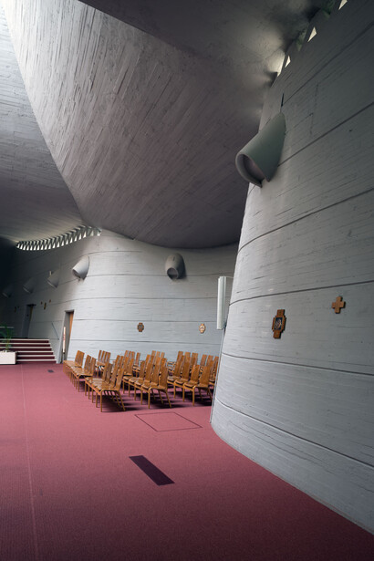 Armando Ronca, Chiesa di San Pio X, 1963-1969. Foto Werner Feiersinger