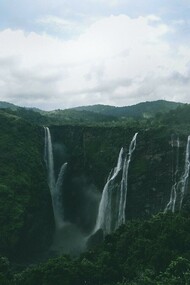 Waterfall in Karnataka, India 