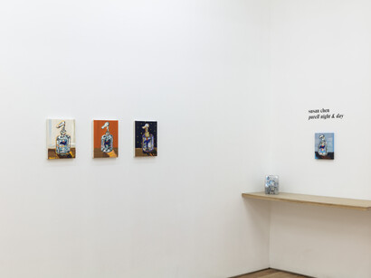 Susan Chen, Purell Day & Night, 2023, installation view. Courtesy of the artist and Rachel Uffner Gallery, NYC