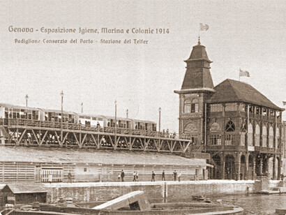 Il capolineastazione marittima presso molo Giano. Collezione Stefano Finauri