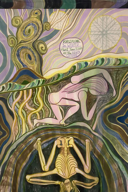 Emma Talbot, Persephone in winter, 2023. Courtesy of Marianne Boesky Gallery
