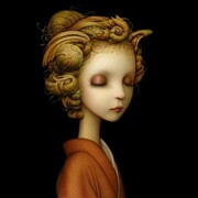 Naoto Hattory, Elegance, acrylic on board, 2014