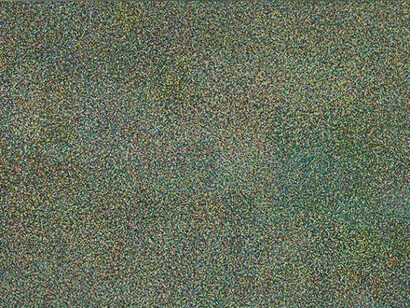 Wu Jian'an, Color Points 2 (detail), 2014, Acrylic on polysterol board, 44 1/4 x 78 3/8 x 2 3/4 in (112 x 199 x 7 cm)