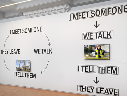 Marijke De Roover, Silence, third wave feminist. A misandrist is talking, exhibition view. Courtesy of Upstream Gallery