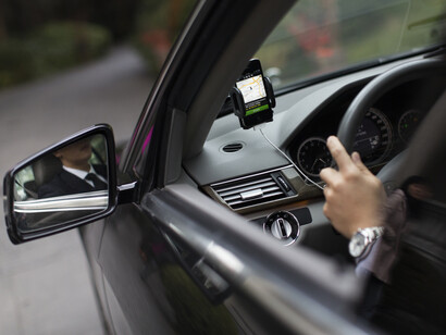 Driving an Uber car