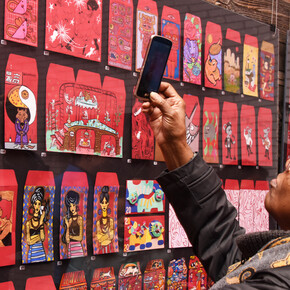 Installation view, Red Envelope Show. Courtesy of Harman Projects