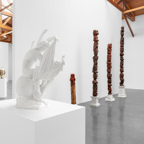 Dr. Lakra, Tupi o no Tupi, vista de la exposición. Cortesía de kurimanzutto