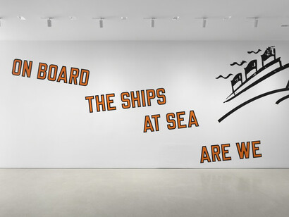 Robert Therrien, Lawrence Weiner, Rachel Whiteread. Courtesy of The Flag Art Foundation