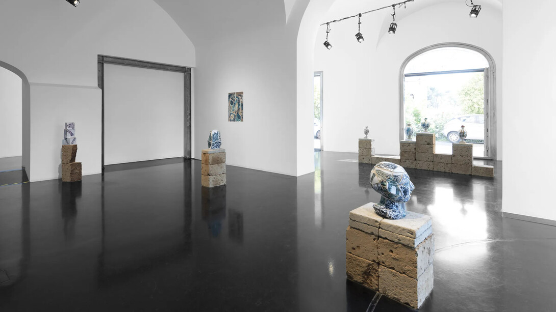 Rodrigo Torres, Água mole em pedra dura (Little strokes fell great oaks), exhibition view. Courtesy of A Gentil Carioca  