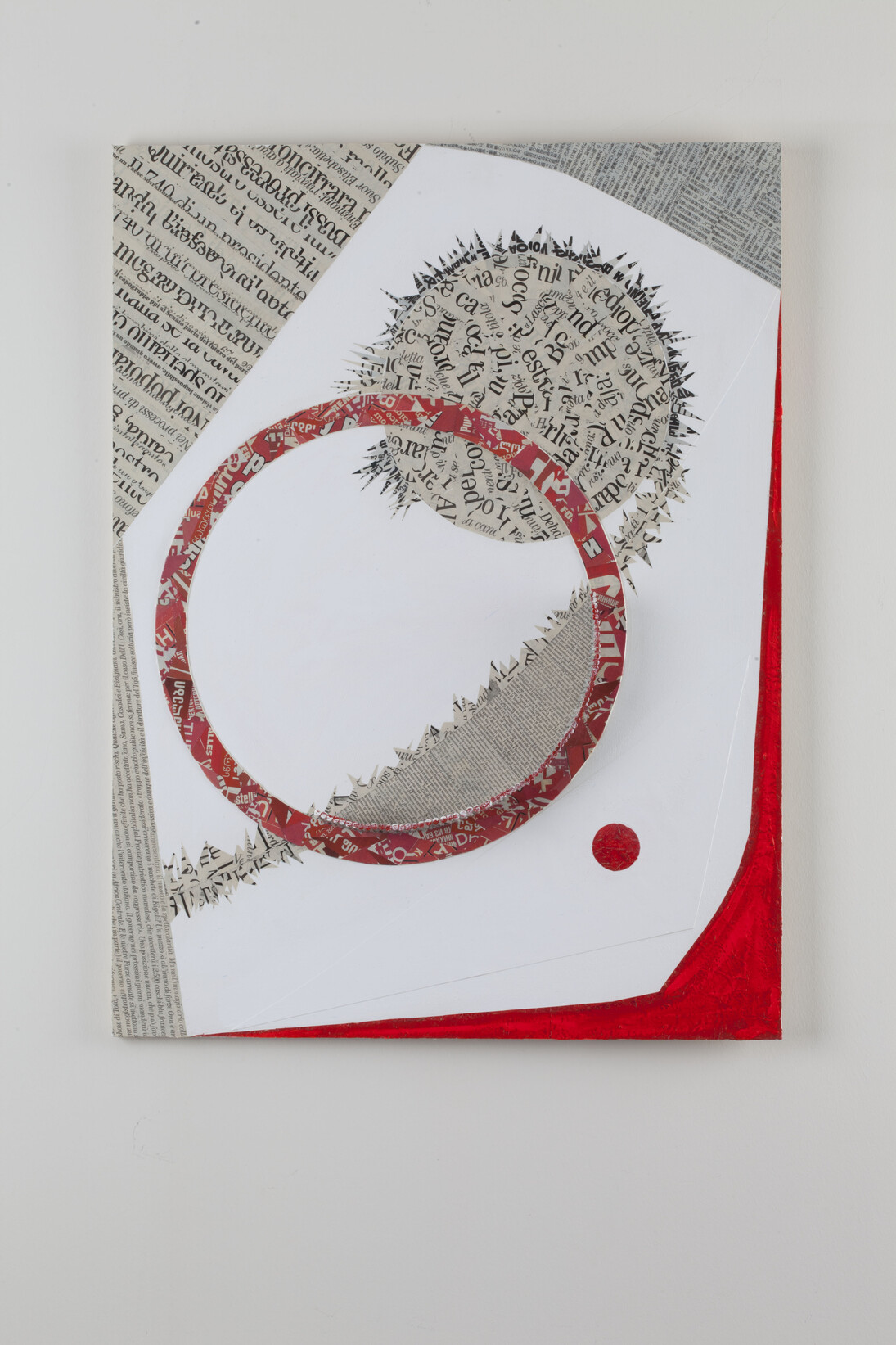 Orioli Elemento formale 8 agrafia 2015 tecnica mista 60x80