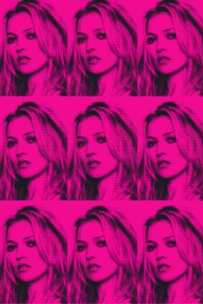 Russell Marshall, Kate Moss pink and black tiled