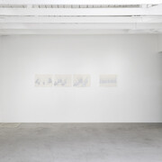 Joan Jonas and Silke Otto-Knapp, exhibition view. Courtesy of Kristina Kite Gallery