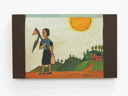 Mirian Inês da Silva, sem título, 1970, óleo sobre madeira, 18,5 x 30 cm ©Germana Monte-Mór