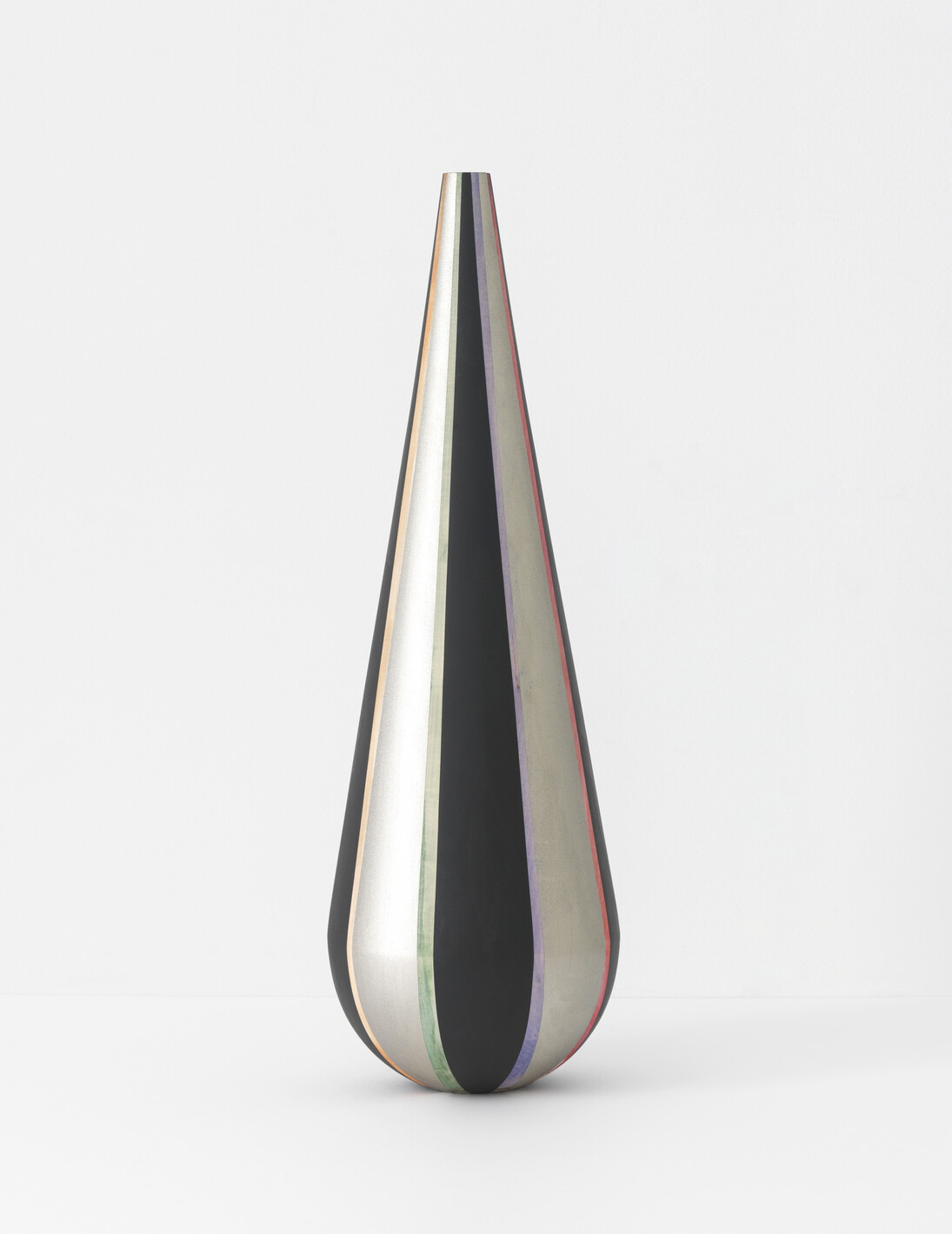 Claudia Wieser, Untitled, 2015, Basswood, acrylic paint, ink
60 x 14 x 14 cm / 23 5/8 x 5 1/2 x 5 1/2 in, © Claudia Wieser, Courtesy the artist, Marianne Boesky Gallery and Hauser & Wirth, Photo: Jens Ziehe/Photographie

