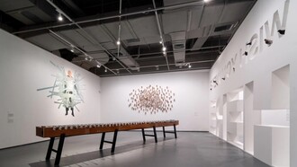 Maurizio Cattelan, Wish You Were Here, exhibition view, Sea World Culture and Arts Center in Shenzhen, China