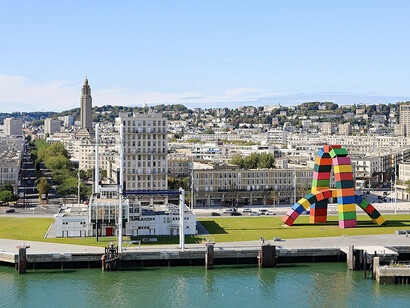 Panorama of Le Havre, listed as UNESCO World Heritage Site, France