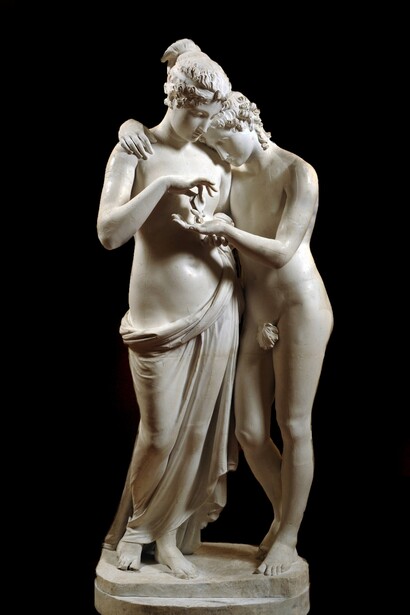 Antonio Canova, Amore e Psiche, marmo, 158 x 68 x 55 cm. Possagno, Gipsoteca Antonio Canova. Courtesy of Palazzo Martinengo