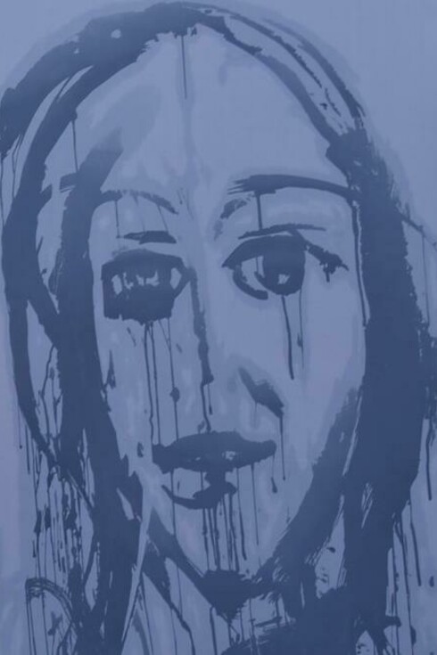 Igor Borozan, "Nel segno dell'acqua", i volti creati durante la performance