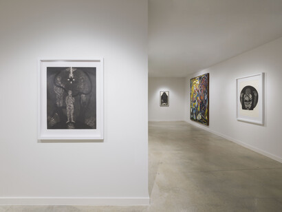 Belkis Ayón and Carlos Alfonzo: Odyssey installation view, January 22, 2026. Photo by Oriol Tarridas