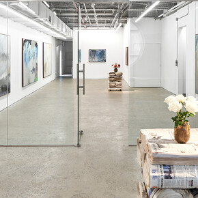 Thomas McDonell, Figueroa St. paintings, exhibition view. Courtesy of Europa Gallery