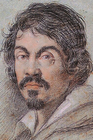 A portrait of the Italian painter Michelangelo Merisi da Caravaggio