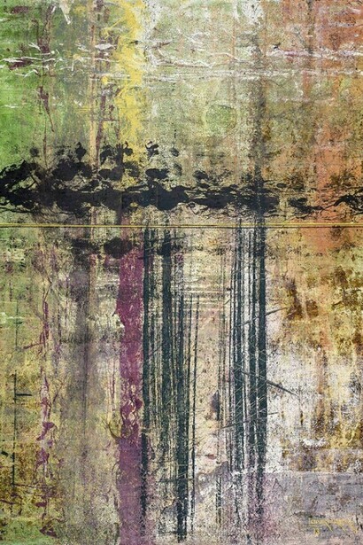 Charles Conrardy, Hudson Copper, Mixed Media on Canvas, 60" x 48"