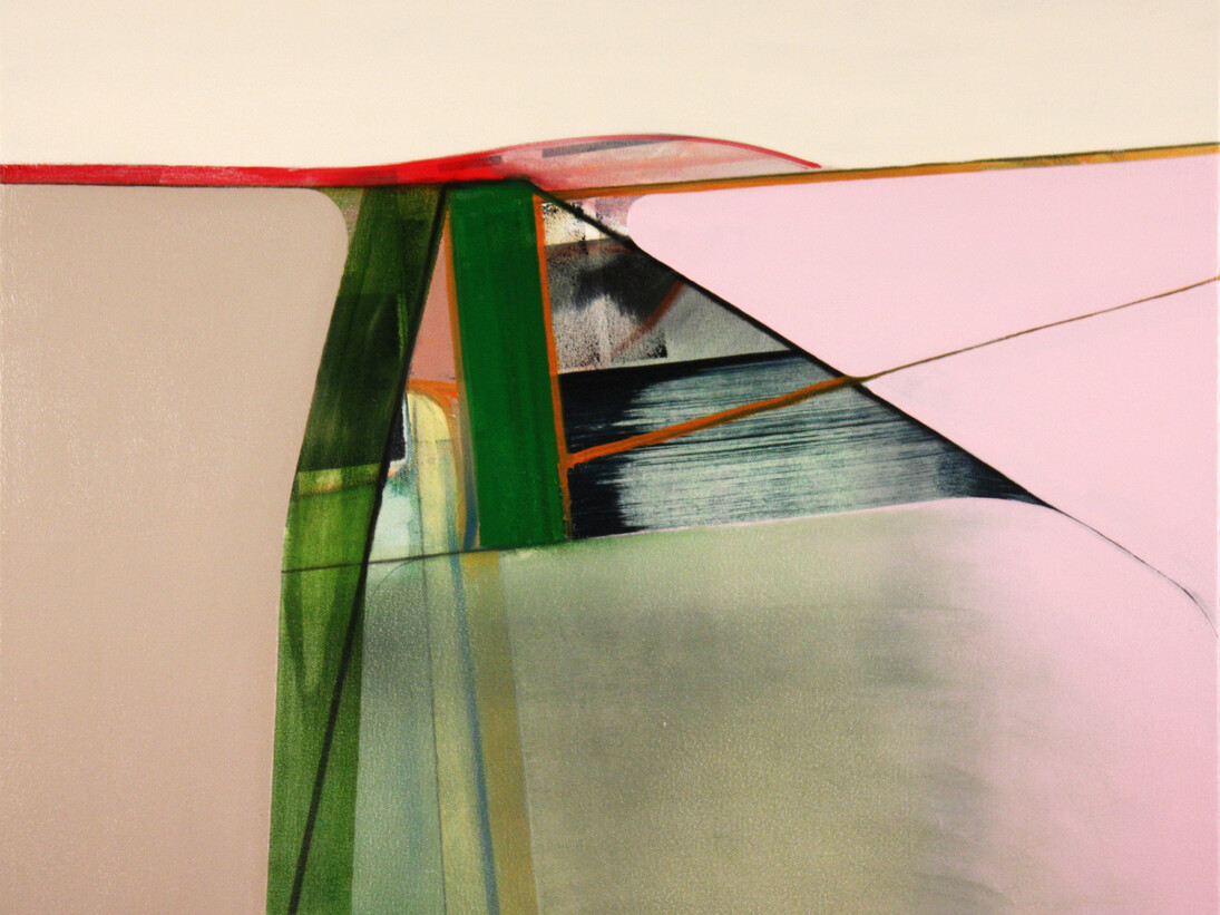 Nick Lamia, Riparian (detail), 2013, oil on canvas, 24x28 inches