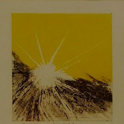 El sol, 1963, aguafuerte sobre cobre